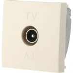TV розетка LK Studio оконечная, бежевая, LK45 852101-1 (артикул 21732136) – фото 1
