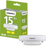 Светодиодная лампа GENERICA T80 таблетка 15Вт 230В 3000К GX53 LL-T80-15-230-30-GX53-G (артикул 25128237) – фото 1