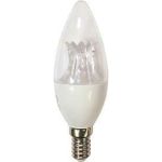 Светодиодная лампа Ecola candle LED Premium 8,0W 220V E14 6000K прозрачная свеча с линзой композит 105x37 C4QD80ELC (артикул 22440699) – фото 1