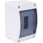 Щиток открытой проводки Рувинил Тусо на 6 модулей с вертикальной дверцей 140x125x85 мм 68306 (артикул 27240240) – фото 1