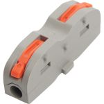 Монтажная клемма STEKKER для фазных проводников, 2 контактные группы, LD222-421 39498 (артикул 20255956) – фото 1