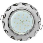 Светильник Ecola GX53 H4 5313 Glass стекло, круг с вогнутыми гранями, хром-хром, зеркальный 38x126 FM53RCECH (артикул 17134453) – фото 1