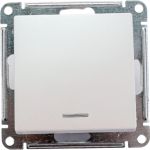 1-клавишный переключатель Schneider Electric AtlasDesign Жемчуг с подсветкой, сх.6а SE ATN000463 (артикул 20633884) – фото 1