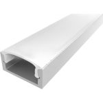 Комплект алюминиевого профиля LEDCRAFT с экраном и заглушками LC-LP0716M16-1 1638000003 (артикул 26927672) – фото 1