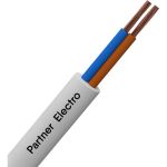 Провод Партнер-электро ПВСнгА-LS 2x1,5, ГОСТ, белый, 100м P021G-02N05MC-B100WT (артикул 25727283) – фото 1