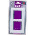 2-постовая рамка LK Studio натуральное стекло, цвет белый 844213-1 (артикул 16062465) – фото 1