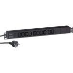 Блок розеток ExeGate ServerPro PDU-19H005 Al-10C13-EU3CU, 19, 1U, алюминий, 10 IEC 320 C13, евро, 3м 280863 (артикул 17618262) – фото 1