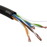 Кабель ЭРА витая пара U/UTP 4x2x24AWG Cat5e CU PE OUTDOOR 305м SIMPLE Б0044427 (артикул 16111280) – фото 1