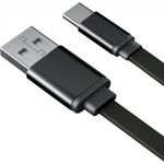 Дата-кабель AKAI разъем Type C 1м оплетка TPE черный CE-443B (артикул 21357430) – фото 1