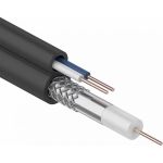 Кабель видеонаблюдения CADENA ККСВ-П 2х0,5мм, 100м, черный СТ ККСВ-ПСТ (артикул 16312458) – фото 1