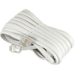 Телефонный удлинитель RJ-11 (6р4с) TWIST 5м, белый, TWCS-TEC-05M-W (артикул 22885311) – фото 1