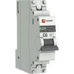 Автоматический выключатель EKF 1P 6А C 6кА ВА 47-63 DC PROxima mcb4763-DC-1-06C-pro (артикул 17771230) – фото 1