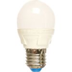 Светодиодная лампа Uniel Форма шар, матовая. Серия ЯРКАЯ LED-G45 7W/WW/E27/FR UL-00002420 (артикул 15951104) – фото 1