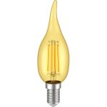Лампа IEK серия 360 LED, CВ35, свеча на ветру, золото, 7вт, 230В, 2700К, E14 LLF-CB35-7-230-30-E14 -CLG (артикул 16459880) – фото 1