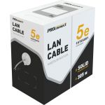 Кабель PROconnect витая пара UTP 4PR 23AWG, CCA, CAT6, PVC, бухта 305 м, серый 01-0047-3 (артикул 16181838) – фото 1