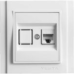 Розетка Vesta Electric Verona для сетевого кабеля LAN FRZCW020101BEL (артикул 23300439) – фото 1
