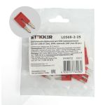Центральная перемычка для самозажимных ЗНИ STEKKER 2,5 мм2 (JXB ST 2,5) 2PIN LD568-2-25 (DIY упаковка 20 шт) 39975 (артикул 24982773) – фото 1