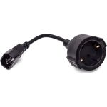 Кабель питания Filum cee 7/3-с14, 3x0.75мм?, 220в, 10a, чёрный, 0.15м FL-APC10-EU-C14-0.15M (артикул 27664950) – фото 1