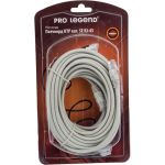 Патч-корд Pro Legend UTP категории 5E RJ-45 вилка - RJ-45 вилка, серый, 10 м. PL1224 (артикул 19795930) – фото 1