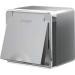 Влагозащищенная розетка WERKEL W5071206 с заземлением, с защитной крышкой и шторками a052775 (артикул 16603328) – фото 1
