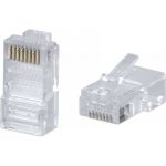 Неэкранированный универсальный коннектор RJ-45 под витую пару WRline WR-8P8C-C5E категория 5e, (100 шт в упаковке) 505227 (артикул 26746544) – фото 1