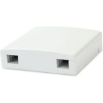 Оптическая абонентская розетка без адаптера Hyperline, FO-WB86-FTTH-2UN-WH совместима с адаптерами SC/DLC 255000 (артикул 16522877) – фото 1