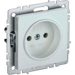 1-местная розетка IEK Brite рс10-1-0-брж без заземления, без защитных шторок, 10А, жемчуг BR-R10-10-K36 (артикул 24594777) – фото 1