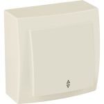 Выключатель NILSON 1ОП проходной крем Themis naturel 26121007 (артикул 16351938) – фото 1