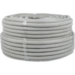 Гофрированная труба ПВХ с протяжкой EKF d20 мм (100 м) серая -Plast tg-z-20 (артикул 26445521) – фото 1