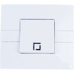 1-клавишный выключатель MONO ELECTRIC Eco, с подсветкой, белый/белый 101-010101-101 (артикул 16457668) – фото 1