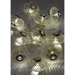 Гирлянда КОСМОС-Фонарики лофт метал. сереб диаметр 5x3см 10LED, KOC_GIR-B120 (артикул 28429310) – фото 1
