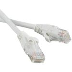 Патч-корд LANMASTER RJ45 - RJ45, 4 пары, UTP, категория 5е, 5 м, белый LAN-PC45/U5E-5.0-WH (артикул 16428790) – фото 1