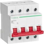 Выключатель нагрузки Systeme Electric City9 set вн 4p 40а 400в C9S16440 (артикул 26626207) – фото 1