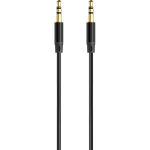 AUX аудиокабель Jack3.5мм - Jack3.5мм, 1.2 м, черный, AXXA Deppa 7006 (артикул 29797868) – фото 1