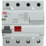 Устройство защитного отключения EKF DV, 4P, 63А/300мА, AC, AVERES, SQ rccb-4-63-300-ac-av (артикул 16058543) – фото 1