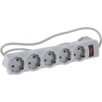 Сетевой фильтр PERFEO POWERX 3,0м 5 розеток серый 30 013 681 (артикул 16088791) – фото 1