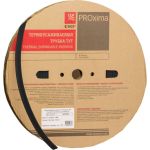 Термоусаживаемая трубка EKF тут нг 10/5 черная рулон (100 м) proxima tut-10-b (артикул 26893676) – фото 1