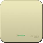 1-клавишный выключатель Schneider Electric Blanca наружный, бежевый cх.1 с подсветкой SE BLNVA101117 (артикул 20631904) – фото 1
