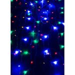 Гирлянда-дождь КОСМОС 1,5x1,5м, 144LED, RGB, прозрачный провод, 8 режимов, от 220V, KOC_CUR-V106 (артикул 28429958) – фото 1