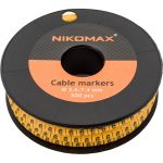 Кабельный маркер NIKOMAX, цифра ""6"", желтый, 500шт. NMC-CMR-6-YL-500 (артикул 16393229) – фото 1