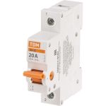 Выключатель нагрузки TDM (мини-рубильник) ВН-32 1P 20A Home Use SQ0211-0102 (артикул 25678587) – фото 1