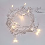Светодиодная гирлянда NEON-NIGHT Жемчужинки 1.5м 10 LED, 2хАА 303-097 (артикул 16377598) – фото 1