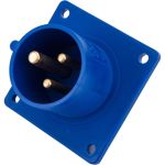 Встраиваемая вилка PCE 16А 230V 1P+N+E IP44 613-6 (артикул 16261541) – фото 1