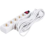 Сетевой фильтр General Lighting Systems GPS-5-16-3x1-1000-W 5 мест 16А 3x1 мм2 10м белый 471008 (артикул 21533848) – фото 1