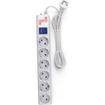 Сетевой фильтр Power Cube 1.9м 6роз серый SPG(5+1)-B-6 (артикул 15548635) – фото 1