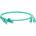 Волоконно-оптический патч-корд Hyperline FC-D2-503-LC/PR-LC/PR-H-5M-LSZH-AQ шнур MM 50/125 34456 (артикул 19590828) – фото 1