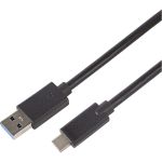 Шнур USB 3.1 type C -USB 3.0 REXANT 1 м черный 18-1880 (артикул 21956062) – фото 1