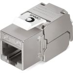 Вставка Keystone Cabeus Jack RJ-45(8P8C), 180 градусов, категория 6A, полный экран, без инструмента Toolless KJ-RJ45-Cat.6A-SH-180-Toolless (артикул 26008469) – фото 1
