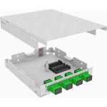 Оптический кросс TopLAN настенный, одномодовый укомплектованный КРНМ-Top-04SC/A-OS2-GY (артикул 16428281) – фото 1