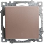 1-клавишный выключатель STEKKER (механизм), GLS10-7105-02, 250V, 10А, серия Катрин, шампань 39590 (артикул 21230062) – фото 1